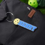 Personalisierte Multicolor 3D gedruckt Name Pickleball Schlüsselanhänger Tasche Tag Geburtstag Sport Geschenk für Pickleball-Liebhaber
