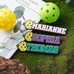 Personalisierte Multicolor 3D gedruckt Name Pickleball Schlüsselanhänger Tasche Tag Geburtstag Sport Geschenk für Pickleball-Liebhaber