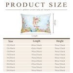Personlig blomsterkors Peter Rabbit Eggs Mykt putetrekk med navn Hjemmeinnredning Påske Bursdag Baby Shower Gave til barn Familie