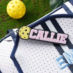 Personalisierte Multicolor 3D gedruckt Name Pickleball Schlüsselanhänger Tasche Tag Geburtstag Sport Geschenk für Pickleball-Liebhaber