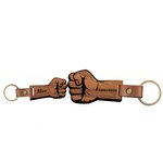 Portachiavi a forma di pugno in legno personalizzato con nome accessorio unico regalo per la festa del papà per famiglia