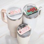 Personalisierte Multicolor Glitter griechischen Buchstaben Name Platte Tag Deckel Topper für 30 oz 40 oz Stanley Becher Zubehör Sorority Geschenk für Schwestern Mädchen