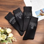 Calzini personalizzati materiale morbido 100% cotone con 1-12 nomi e anno regalo di compleanno per la festa del papà per uomo