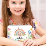 Boîte à biscuits en fer blanc personnalisée avec nom Accessoires de rangement pour la fête de Pâques Cadeau pour Garçons Filles
