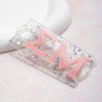 Personalisierte Multicolor Glitter griechischen Buchstaben Name Platte Tag Deckel Topper für 30 oz 40 oz Stanley Becher Zubehör Sorority Geschenk für Schwestern Mädchen