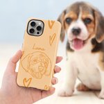 Henkilökohtainen 1-4 Lemmikkieläinten muotokuva Kuvat Double-layer Phone Case iPhone Samsung nimi Syntymäpäivälahja Koiralle Kissa Lemmikkieläinten ystäville
