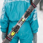 Courroie de ski ajustable personnalisée de couleur vive avec texte et 2 crochets et boucles Accessoire d'équipement de ski Cadeau d'anniversaire pour les amateurs de ski