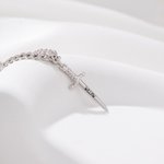 Personalizado exquisito amor en forma de corazón anillo de piedra de nacimiento y pulsera ajustable conjunto con el nombre de cumpleaños regalo de aniversario para las mujeres