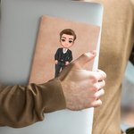 Spersonalizowany skórzany notatnik A5 z postaciami z kreskówek i 100 kartkami w linie Prezent urodzinowy dla współpracowników i liderów