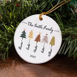 Ornamento personalizzato dell'albero di Natale della famiglia con nome Regalo decorativo di Natale per gli amici della famiglia
