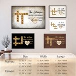 Personalisierte Kreuzworträtsel Scrabble Puzzle Kunst Poster gerahmt rahmenlose Malerei mit Namen Geburtstag Housewarming Geschenk für Familienmitglied