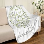 Couverture personnalisée en forme d'arbre généalogique avec 2 à 20 noms Cadeau d'anniversaire pour la famille