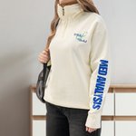 Personalized Embroidered Medical Assistant Zip Collared Sweatshirt with Name and Glitter Text Appreciation Gift for Nurse Doctor Medical Staff