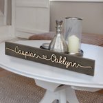 Personalised Wooden Love Sign Couple Names Plate Rustic Home Decoration Wedding Anniversary Valentine's Day for Couple