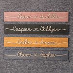 Personalised Wooden Love Sign Couple Names Plate Rustic Home Decoration Wedding Anniversary Valentine's Day for Couple