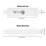 Personalized Birth Flower Name Leather Bookmark Band with Pen Pocket Reading Accessory Birthday Gift for Bookworms