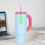 Personalisierte Multicolor 3D gedruckt Becher Strohhalm Namensschild Anhänger mit Text und Strohhalm Becher Accessoire Geburtstag Geschenk für Familie Freund
