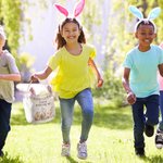 Personalisierte niedliche Hasenohren Eimer Tasche große Kapazität Korb mit Namen Ostern Jagd Party Geschenk für Kinder