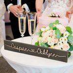 Personalised Wooden Love Sign Couple Names Plate Rustic Home Decoration Wedding Anniversary Valentine's Day for Couple