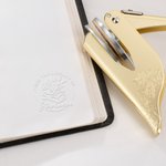 Personalized From The Library of Name Book Flower Design Embosser Stamp Hand Held Embosser Set Birthday Gift for Book Lovers