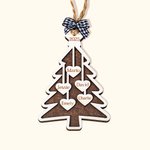 Personalisierte Weihnachtsbaum Ornament hölzerne Familie hängende Dekoration mit Namen Weihnachtsgeschenk für Familie