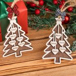 Personalisierte Weihnachtsbaum Ornament hölzerne Familie hängende Dekoration mit Namen Weihnachtsgeschenk für Familie
