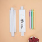 Personalized Birth Flower Name Leather Bookmark Band with Pen Pocket Reading Accessory Birthday Gift for Bookworms