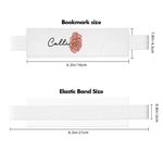 Personalisierte Geburt Blume elastische Leder Federtasche Halter Lesezeichen mit Namen Geburtstag Briefpapier liefert Geschenk für Bücherwurm Buchliebhaber