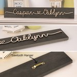 Personalised Wooden Love Sign Couple Names Plate Rustic Home Decoration Wedding Anniversary Valentine's Day for Couple