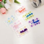 Henkilökohtainen Floral AcrylicTumbler nimilevy Tag tarvikkeet Stanley Cup syntymäpäivä puolue suosikki lahja perheelle ystävät