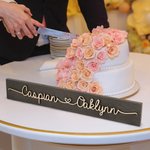 Personalised Wooden Love Sign Couple Names Plate Rustic Home Decoration Wedding Anniversary Valentine's Day for Couple