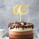 Spersonalizowany topper na tort z okazji 40. i 60. urodzin z imieniem i nazwiskiem Prezent urodzinowy dla przyjaciela rodziny
