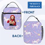 Personalisierte Foto Star Cloud Fantasy Einhorn isolierte Lunch Bag mit Namen und tragbare Tasche zurück zu Schule Picknick Geburtstag Geschenk für Kinder