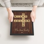 Cadre en bois avec support Décoration de la maison Pendaison de crémaillère Cadeau de mariage pour la famille et les amis