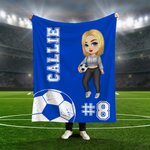 Personalisierte Multicolor Basketball Rugby Sport Mädchen weiche Decke mit Namen und Nummer Home Decor Game Day Geburtstagsgeschenk für Ball-Liebhaber werfen