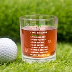 Personalisierte Top 10 besten Golfer 10oz Old Fashioned Whiskey Felsen Glas mit Namen lustige Geburtstagsgeschenk für Golfliebhaber Whiskey-Liebhaber