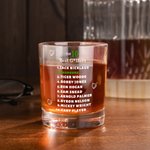 Personalisierte Top 10 besten Golfer 10oz Old Fashioned Whiskey Felsen Glas mit Namen lustige Geburtstagsgeschenk für Golfliebhaber Whiskey-Liebhaber