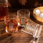 Personalisierte Top 10 besten Golfer 10oz Old Fashioned Whiskey Felsen Glas mit Namen lustige Geburtstagsgeschenk für Golfliebhaber Whiskey-Liebhaber