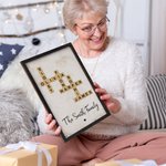 Cadre en bois avec support Décoration de la maison Pendaison de crémaillère Cadeau de mariage pour la famille et les amis