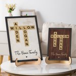 Cadre en bois avec support Décoration de la maison Pendaison de crémaillère Cadeau de mariage pour la famille et les amis