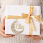 Personalized Hollow Mirror Star Moon Ornament Name Tag Eid Mubarak Ramadan Decor Islam Birthday Gift for Muslim Family Friends