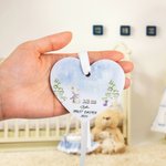 Ornement de Pâques en Acrylique Personnalisé Avec Nom et Motif de Lapin Décoration de Maison Cadeau Fête de Pâques Nouveau-né pour Enfants