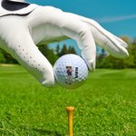 Pallina da golf personalizzata con personaggio e nome fronte e retro regalo di Natale compleanno e festa del papà per giocatori di golf