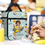 Personalisierte Foto Star Cloud Fantasy Einhorn isolierte Lunch Bag mit Namen und tragbare Tasche zurück zu Schule Picknick Geburtstag Geschenk für Kinder