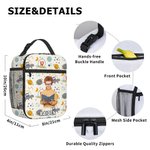 Personalisierte Foto Star Cloud Fantasy Einhorn isolierte Lunch Bag mit Namen und tragbare Tasche zurück zu Schule Picknick Geburtstag Geschenk für Kinder