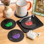 Sous-verre personnalisé de code de musique et de liste de lecture