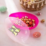 Personalisierte niedliche Osterhase anfängliche Karotte füllbar Osterei mit Namen Ostern Party Gunst Geschenk für Jungen Mädchen