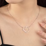 Personalisierte Herzform Katze Hund Haustier Umriss Halskette mit Namen Geburtstag Haustier Party Geschenk für Frauen Tierliebhaber