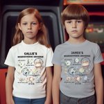 Gepersonaliseerd Autisme Bewustzijn Neurodiverse Universum 100% Katoenen T-shirt met Naam Wereld Autisme Dag Verjaardagscadeau voor Autisme Sped Leraar