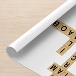 Personalised Family Crossword Puzzle Art Canvas Poster Framed Frameless Painting with Name and Title Home Decor Housewarming Gift for Family Friends